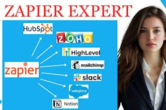integrate zapier hubspot gohighlevel zoho jotform mailchimp salesforce slack
