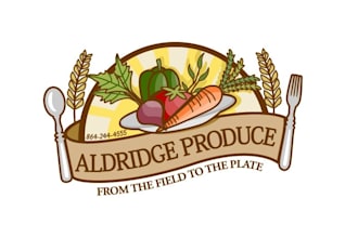 design creative real food recipes logo