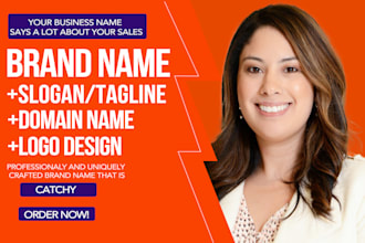 create topnotch business name, logo design, slogan and web design for your brand