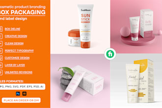 do amazon product packaging, box, supplement pill label design and brand logo