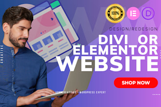 be your expert for wordpress divi, divi builder or elementor