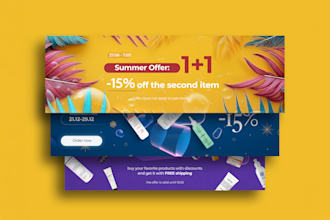 design professional website banner