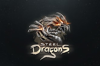design steel dragons game logo