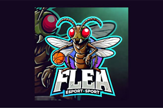 make high quality flea esport mascot logo in just two days