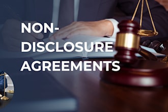 draft professional nondisclosure agreements for your business or partnerships