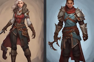 create high quality dnd character art