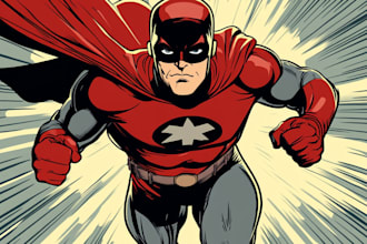 create photo to cartoon character superhero comic book