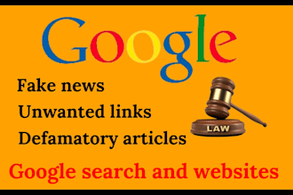 remove negative unwanted bad content from google search under dmca
