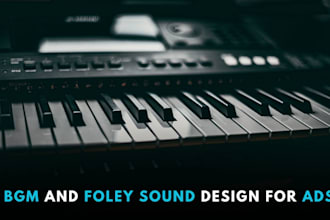 bgm and foley sound design for ads