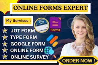 create online form using jotform google form typeform questionnaire and surveys