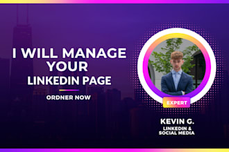 be your linkedin social media marketing manager and content creator