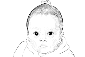 convert any image to line art vector illustration