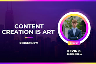 be your instagram content creator and marketing manager to design engaging posts