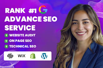 do onpage technical SEO service for wordpress, shopify, wix, squarespace website