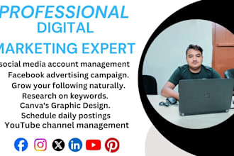 be digital marketing manager and social media expert