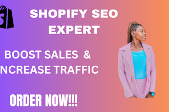 do shopify seo to improve ecommerce ranking, sales and traffic
