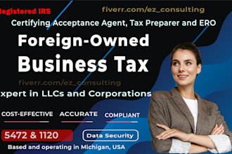 prepare and efile USA tax for foreign owned llc