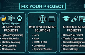 complete college projects and apps