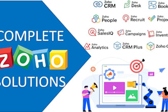 customize and setup zoho CRM, zoho books, zoho one
