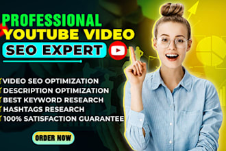 optimize youtube video SEO for first page ranking and organic growth