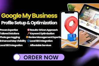 optimize google my business profile and setup for local SEO ranking gmb