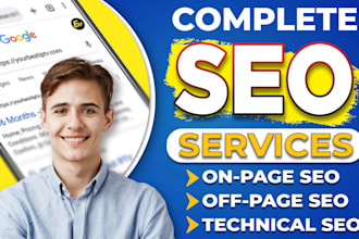 do monthly on page, technical and off page SEO for website