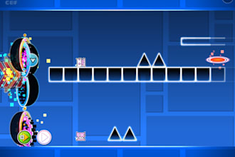 create an awesome fun geometry dash layout for you