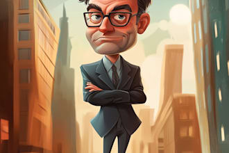 create satire, editorial or political cartoons for you