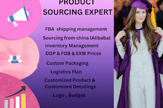 be your fba amazon sourcing agent , china product supplier
