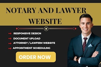 notary website notary landing page law firm website lawyer attorney website seo