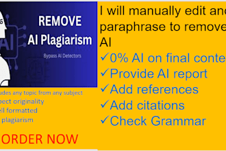 manually edit, rewrite to humanize ai chatgpt content