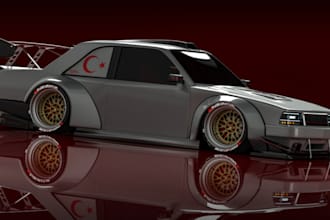 blend car design,military vehicle,car rendering, assetto corsa,sports car,mods