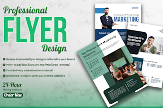 design a corporate flyer, business flyer, brochure