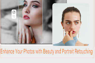 beauty retouch and portrait retouching
