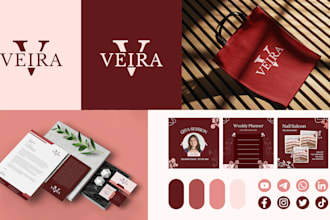 do full branding kit, brand identity and luxury logo design