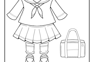 create a unique icon and illustration in the form of line art