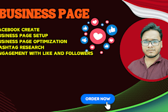 do facebook cover photo design and  business page setup