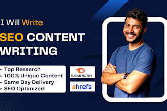 do engaging SEO article writing, blog post writing, and content writing