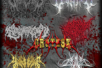 make brutal slam death black metal deathcore grind logo