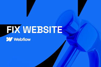 fix bugs and issues on your webflow website