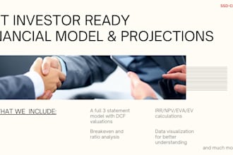 create a professional financial model for forecasting and valuation
