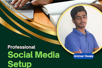 set up and manage your professional social media accounts