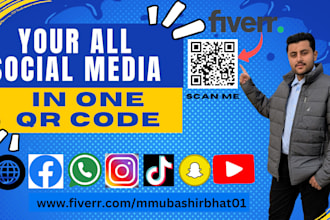combine all your social media links into one qr code easy to share code