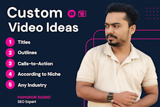 create custom video ideas with catchy titles and outlines