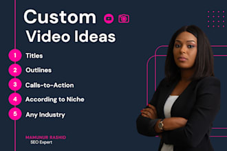 create custom video ideas with catchy titles and outlines