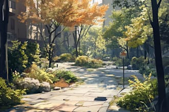 create environment concept art landscape design