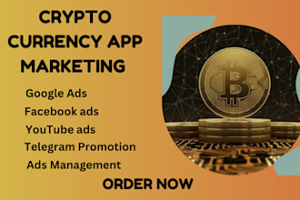 cryptocurrency app marketing cryptocurrency app promotion telegram facebook ads