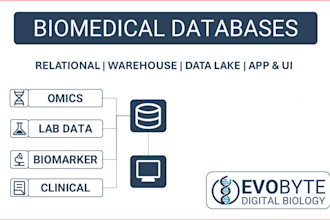 design databases and dashboards for biomedical and omics data