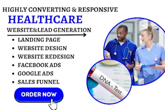 healthcare website senior care website home care website dna testing website