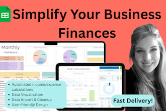 build an automated google sheets dashboard and budget tracker for your business